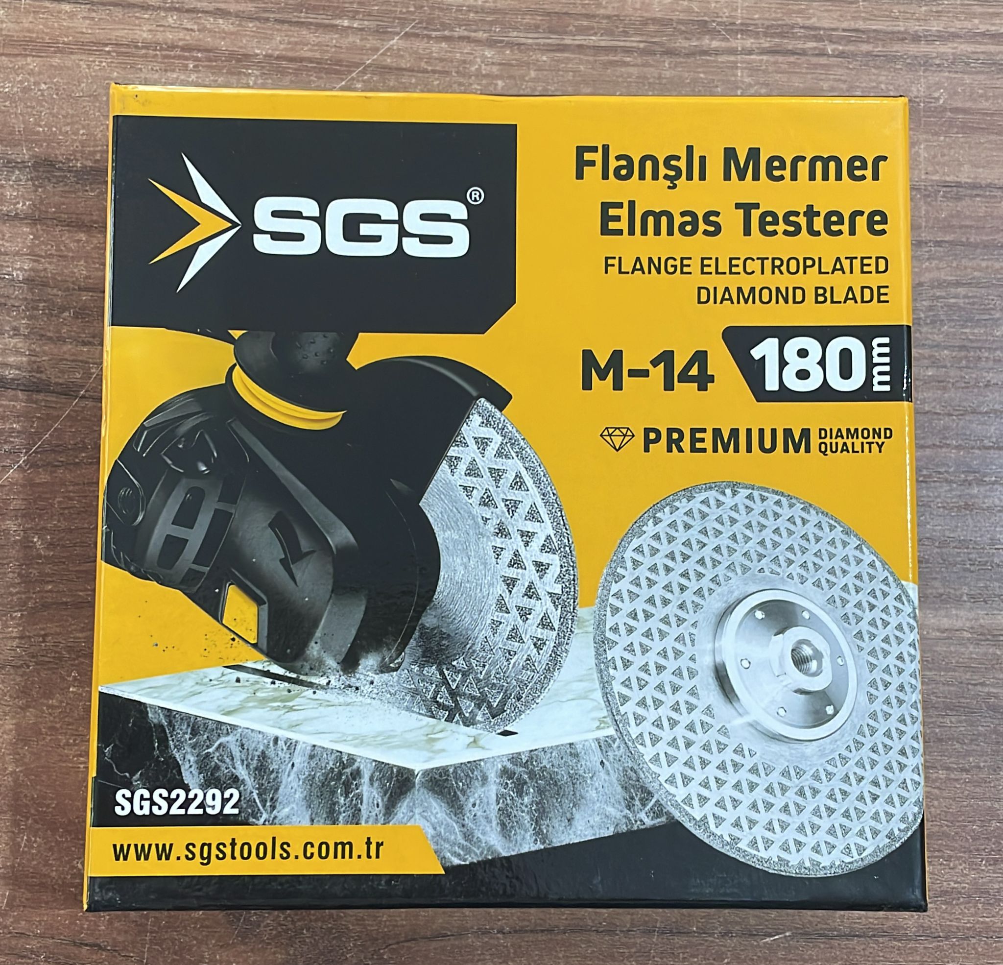 SGS2292 FLANŞLI ELEKTRONİZE ELMAS TESTERE 180 MM/22.23-M14
